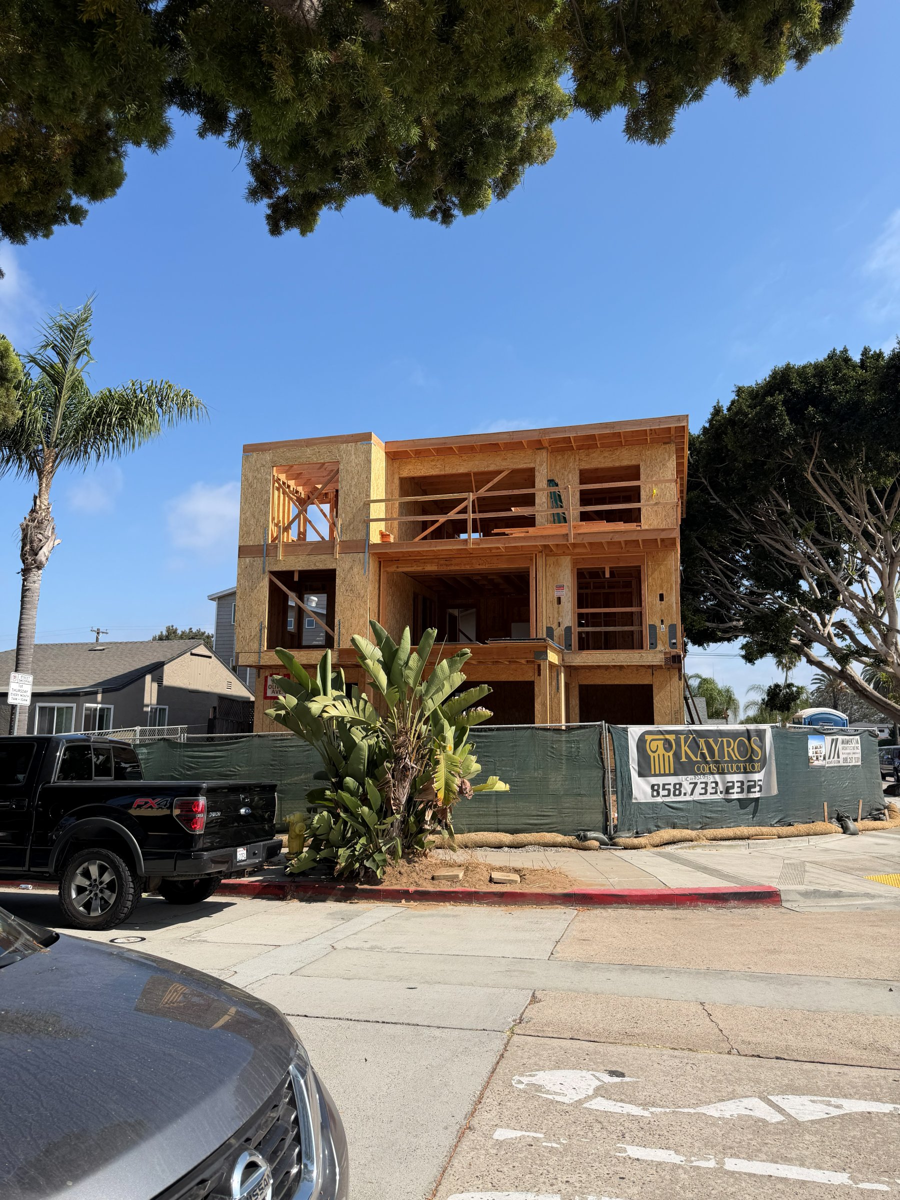 Pacific Beach Triplex construction photo 3