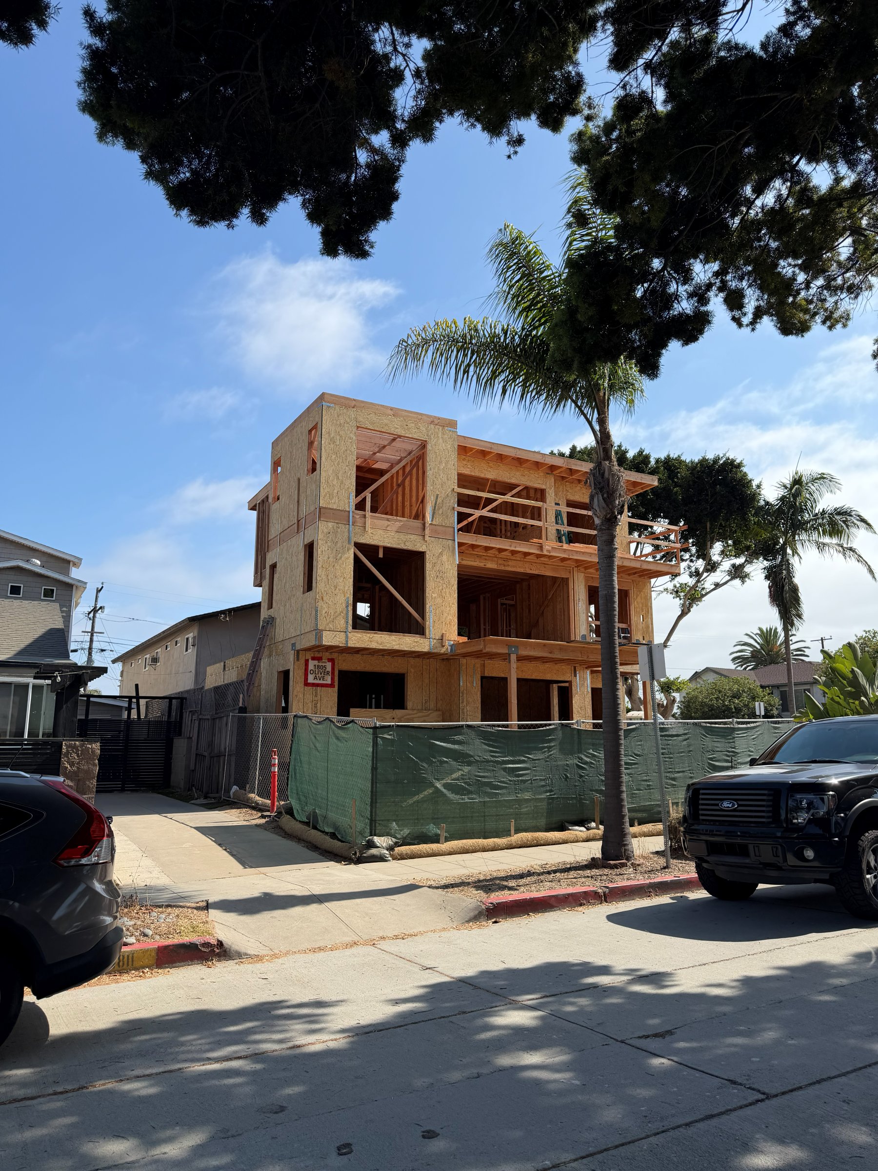 Pacific Beach Triplex construction photo 4
