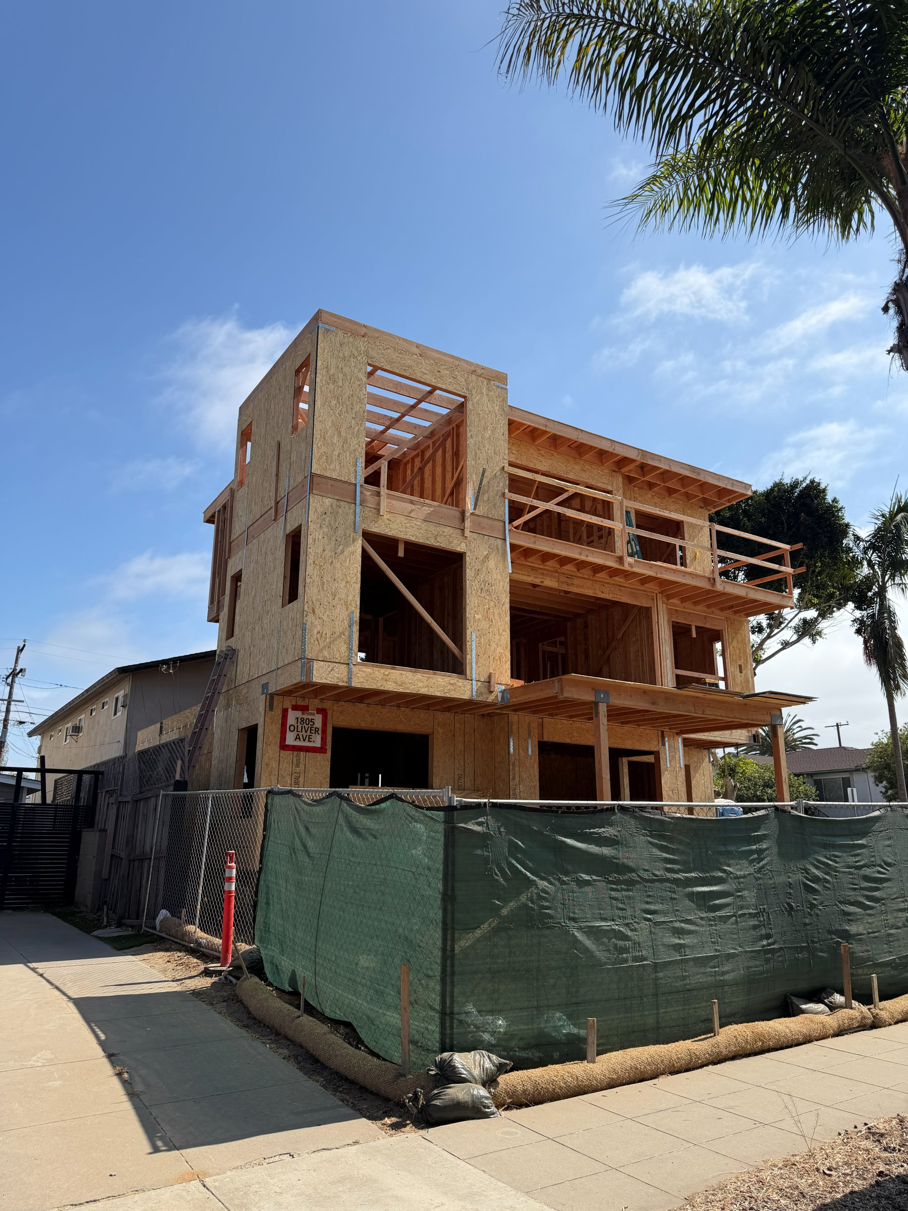 Pacific Beach Triplex construction photo 5